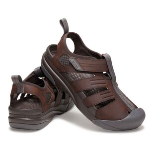 Crocs Men's Yukon Fisherman Sandals Espresso