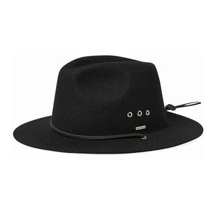 Brixton Men's Wesley Weather Guard™ Packable Fedora Black