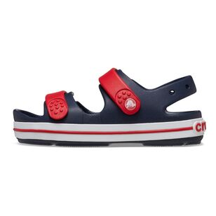 Crocs Kids Crocband Cruiser Sandal Navy & Varsity Red