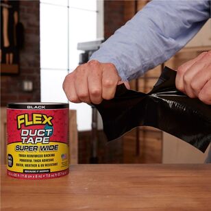 Flex Super-Wide Duct Tape Black 11.6Cmx6M