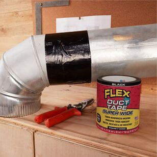 Flex Super-Wide Duct Tape Black 11.6Cmx6M