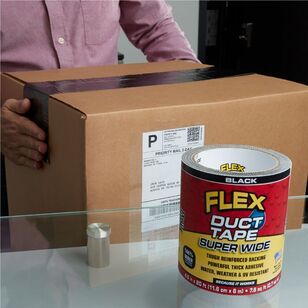 Flex Super-Wide Duct Tape Black 11.6Cmx6M