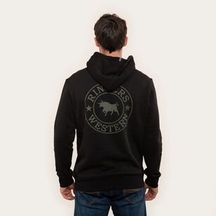 Ringers Western Men's Signature Pullover Hoodie Black & Military Green