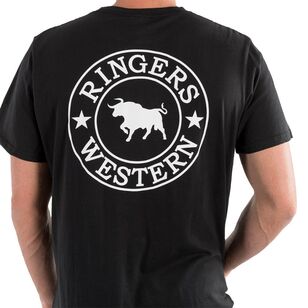 Ringers Western Men's Signature Bull Tee Black & White