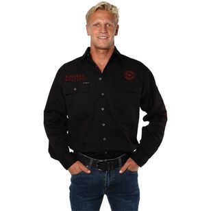 Ringers Western Men's Hawkeye Full Button Work Shirt Black & Red