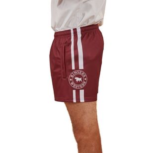 Ringers Western Men's Footy Shorts Burgundy