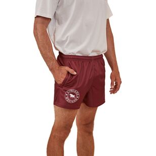 Ringers Western Men's Footy Shorts Burgundy