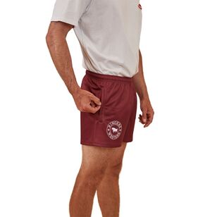 Ringers Western Men's Footy Shorts Burgundy