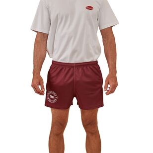 Ringers Western Men's Footy Shorts Burgundy