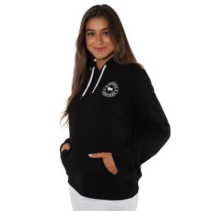 Ringers Western Women's Signature Bull Pullover Hoodie Black & White