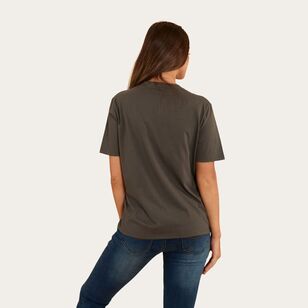 Ringers Western Women's Somerset Loose Fit Tee Vintage Black