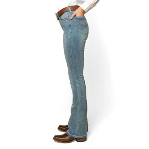 Ringers Western Women's Katherine Mid Rise Bootleg Jeans Classic Blue