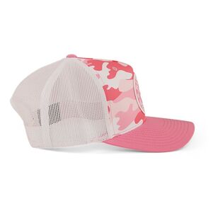 Ringers Western Women's Signature Bull Trucker Hat Pink Camo One Size