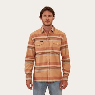 Ringers Western Men's Colton Flannel Shirt Tawny Brown