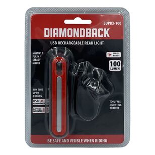 Diamondback USB Rechargeable Rear Bike Light SUPRX-100 Multicoloured