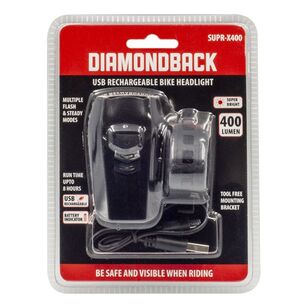 Diamondback USB Rechargeable Front Bike Light SUPR-X400 Multicoloured