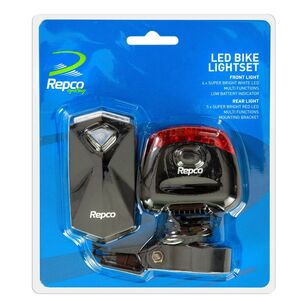 Repco Cycling Front & Rear LED Bike Light Set Multicoloured