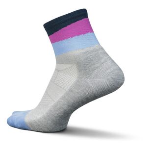 Feetures Unisex Elite Light Cushion Quarter Crew Sock Lunar Ascent