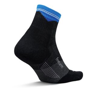 Feetures Unisex Trail Max Cushion Quarter Sock Blue Ridge Charcoal