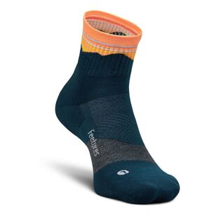 Feetures Unisex Trail Max Cushion Quarter Sock Blue Ridge Navy