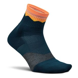 Feetures Unisex Trail Max Cushion Quarter Sock Blue Ridge Navy