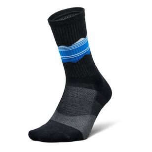 Feetures Unisex Trail Max Cushion Mini Crew Sock Blue Ridge Charcoal