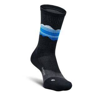 Feetures Unisex Trail Max Cushion Mini Crew Sock Blue Ridge Charcoal