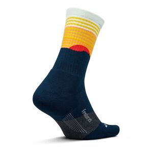 Feetures Unisex Trail Max Cushion Mini Crew Sock Table Rock Navy