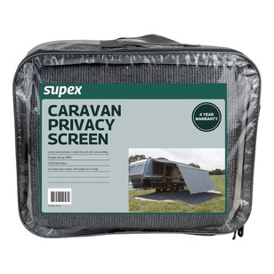 Supex Caravan Long Wall Privacy Screen Grey