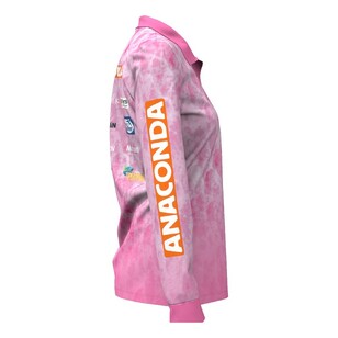 Team Anaconda Polo Fishing Shirt Womens Pink