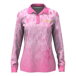 Anaconda Women's Sub Polo Fishing Shirt Team Anaconda Pink