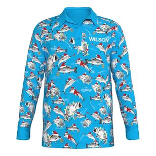 Wilson Youth Fishmas Sublimated Polo Fishing Shirt 2024