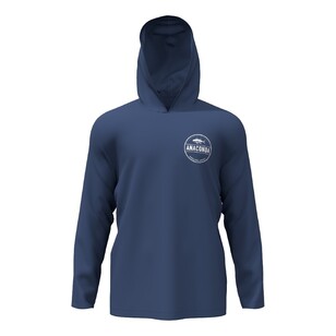 Anaconda Anglers Association Hooded Fishing Shirt Navy