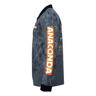 Anaconda Hooded Fishing Shirt Team Anaconda V3 Charcoal