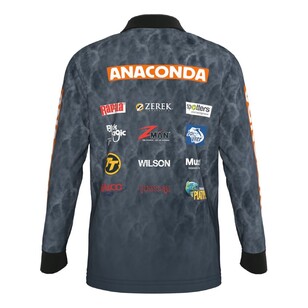 Team Anaconda Polo Fishing Shirt Youth Charcoal