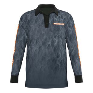 Anaconda Youth Sub Polo Fishing Shirt Team Anaconda V3 Charcoal