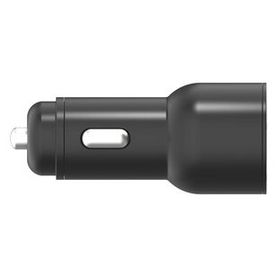 Cygnett Carpower Dual Port Usb-C To Usb-A Carcharger Black