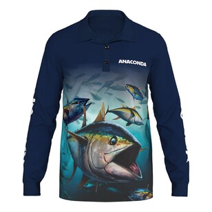 Anaconda Species Polo Fishing Shirt Tuna