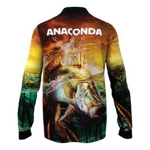 Anaconda Species Polo Fishing Shirt Barramundi