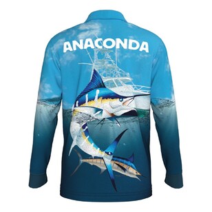 Anaconda Species Polo Fishing Shirt Youth Marlin