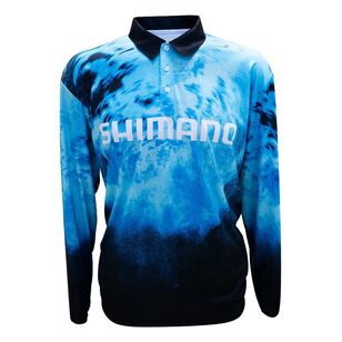 Shimano Sub Polo Fishing Shirt Water Camo