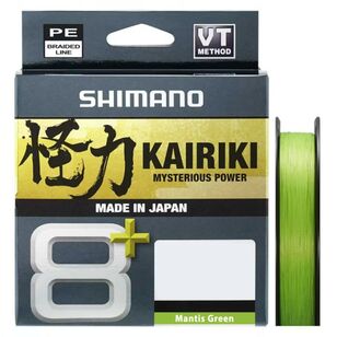 Shimano Kairiki 8+ 150m Braid Line Mantis Green