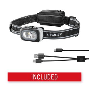 Coast RL20R 1000 Lumen Tri Colour Rechargeable Headlamp Black 1000 Lumens