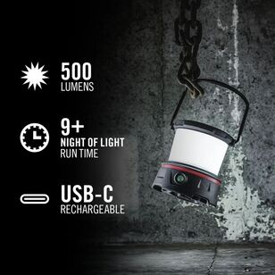 Coast EAL10R 500 Lumen Dual Colour Rechargeable Hybrid lantern Black 500 Lumens