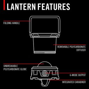 Coast EAL10R 500 Lumen Dual Colour Rechargeable Hybrid lantern Black 500 Lumens