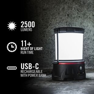 Coast EAL40R 2500 Lumen Tri Colour Rechargeable Hybrid lantern Black 2500 Lumen