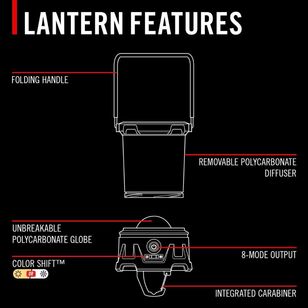 Coast EAL40R 2500 Lumen Tri Colour Rechargeable Hybrid lantern Black 2500 Lumen