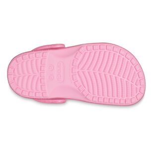 Crocs Kids Classic Glitter Clog Pink Tweed