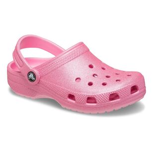 Crocs Kids Classic Glitter Clog Pink Tweed