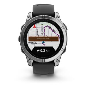 Garmin fenix® E multisport 47mm AMOLED GPS Smartwatch Stainless Steel